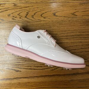 NIB FootJoy Traditions Wing Tip Women's Golf Shoes White Pink 8.5 Medium